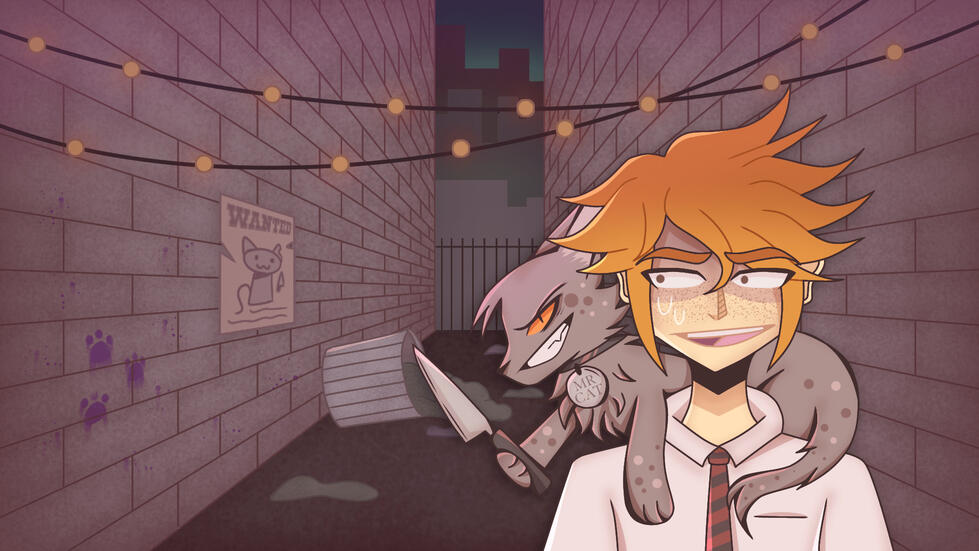Attacked by a Gang of Cats
